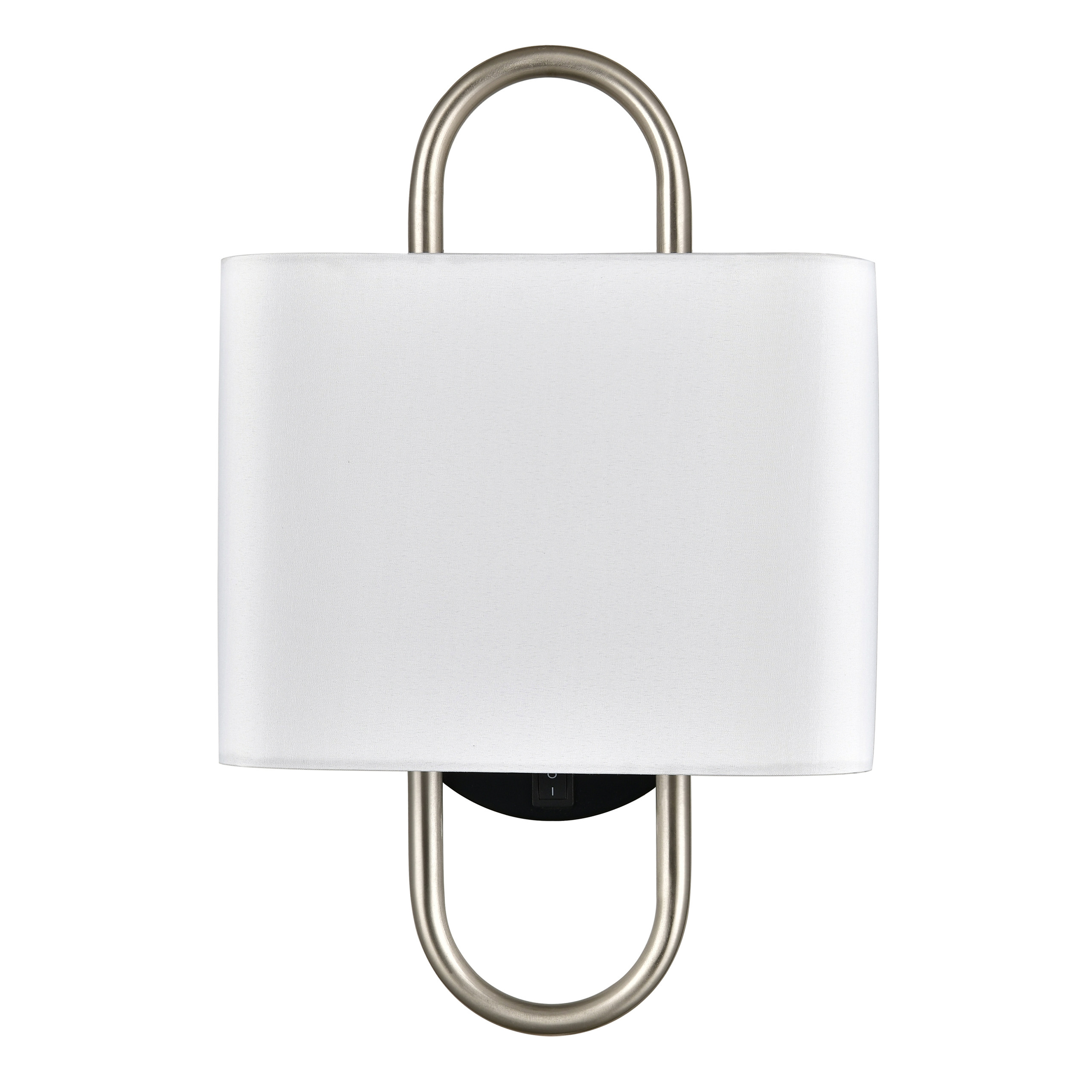 Wall Lamp Brushed Nickel Plus Powder Coated Matte Black Without USB