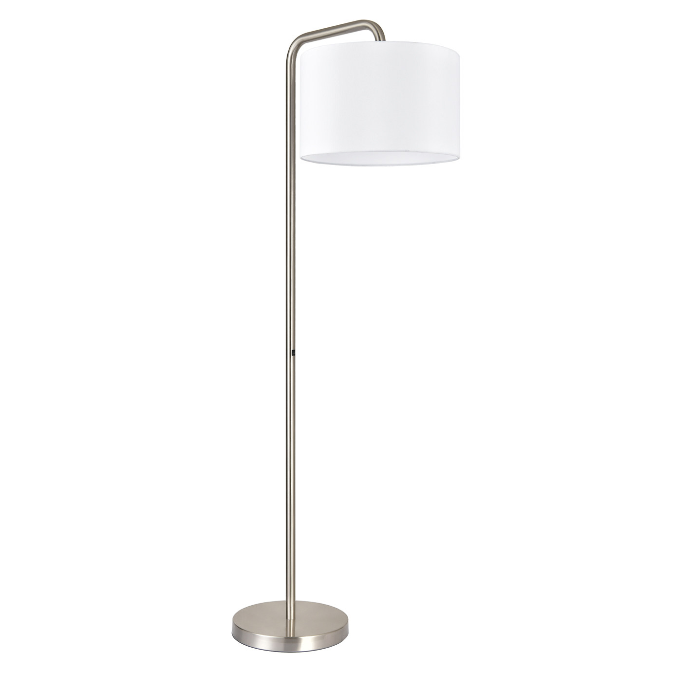 Floor Lamp Brushed Nickel With One Switch