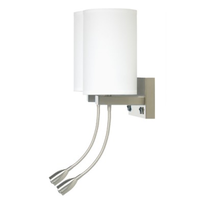 Comfort Inn and Suites Truly Yours Double Wall Lamp with LED Reading Light